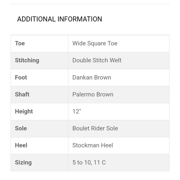 NWOT Boulet Canada Hand Made Hand Tooled Cowgirl Square Toe Women's Size 7 C - Picture 8 of 9